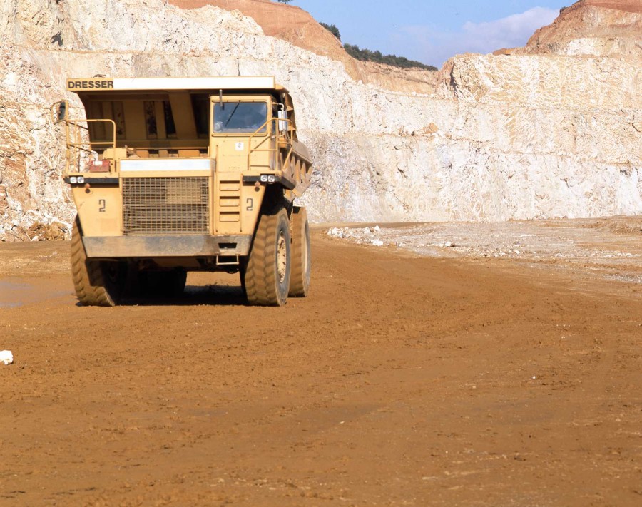 Mining truck at Yerakini Mines Grecian Magnesite