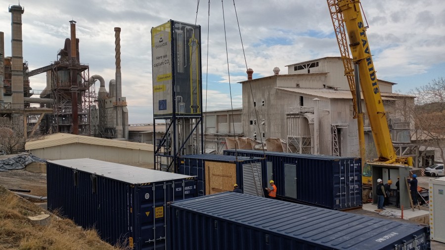 ConsenCUS Carbon Capture and Utilization Pilot Plant Arrives at Grecian Magnesite’s Yerakini Mine