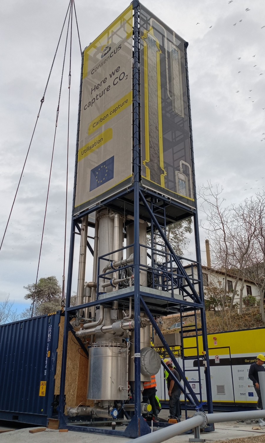 ConsenCUS Carbon Capture and Utilization Pilot Plant Arrives at Grecian Magnesite’s Yerakini Mine